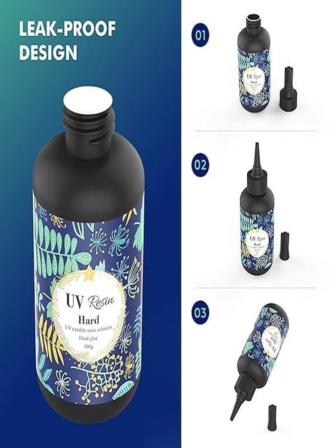 ADOERE راتنج ADOERE UV الصلب مع فوهة مدببة 200 غرام لسهولة الاستخدام في صناعة المجوهرات والفنون الراتنجية اليدوية - Image 2